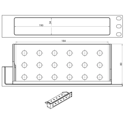 Datonga Rack Mount Ablagefach